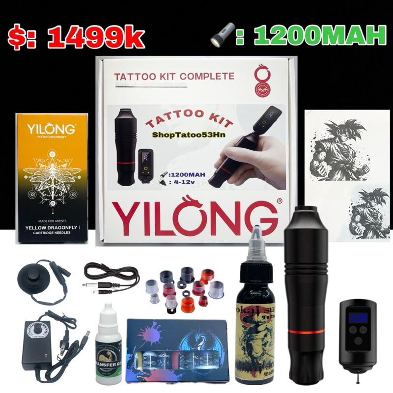 Combo 1 máy pen Tattoo Kit kèm pin tích điện , chất lượng ổn định