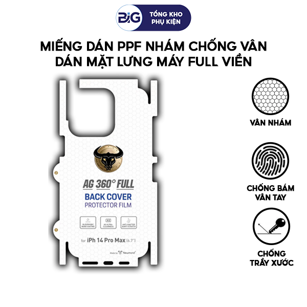 Miếng dán ppf nhám, dán mặt sau full viền iphone 7/8, x, xr, 11, 12, 13, 14, 15/pro/plus/promax,....