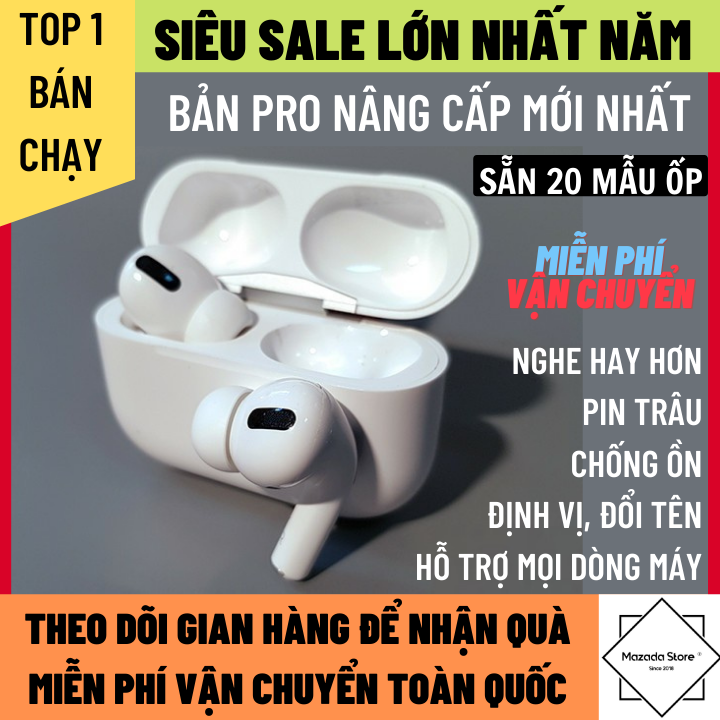 Tai Nghe Bluetooth InPods Bản Nâng Cấp PRO Nhiều Màu Chống Ồn Xuyên Âm,Pin Trâu, Micro Đàm Thoại 2 Bên, Tai nghe bluetooth không dây ,Tai nghe bluetooth nghe nhạc, Tai nghe có dây, Tai nghe bluetooth