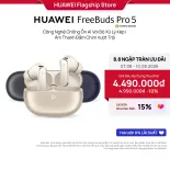 Tai Nghe HUAWEI FreeBuds Pro 5 | Công Nghệ Chống Ồn AI Với Bộ Xử Lý Kép | Âm Thanh Đắm Chìm Vượt Trội