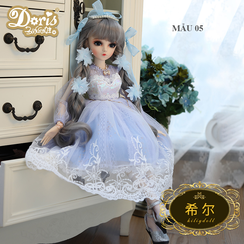 Búp Bê Công Chúa BJD Cao Cấp 60cm Phiên Bản Nâng Cấp