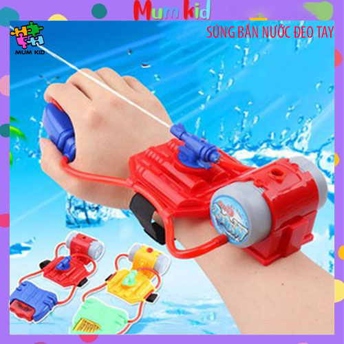 Súng bắn nước đeo tay, súng nước người nhện siêu hot cho bé, súng nước đeo tay phun nước cho bé nhập vai spiderman. Đồ chơi trẻ em