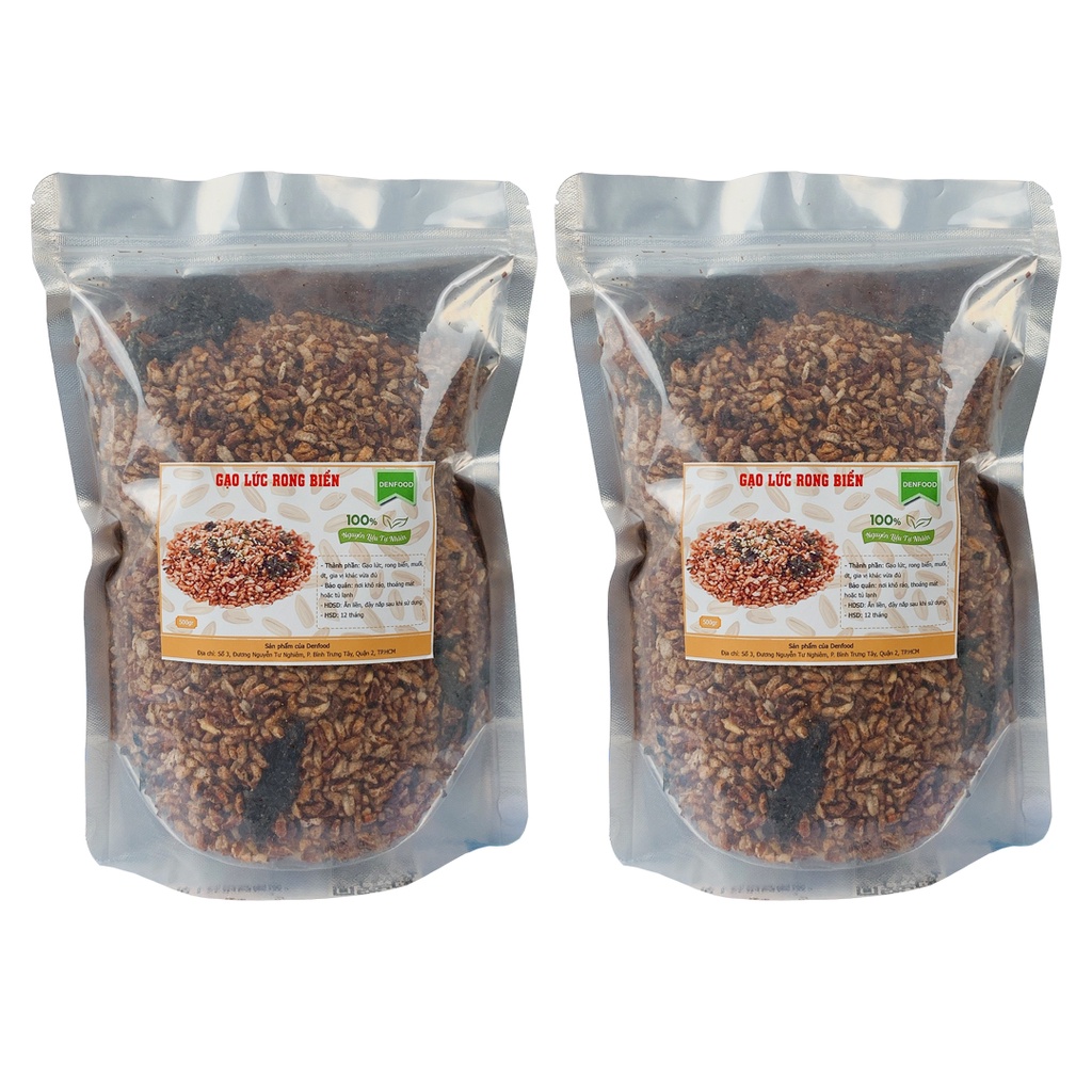1kg gạo lứt sấy rong biển đóng bịch