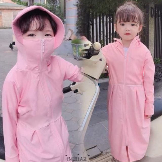 Áo chống nắng toàn thân qate719 vải loại 1 cho bé 12-22kg
