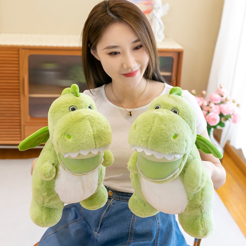 Gấu bông khủng long xanh có cánh - khủng long nhồi bông cao cấp gấu bông city
