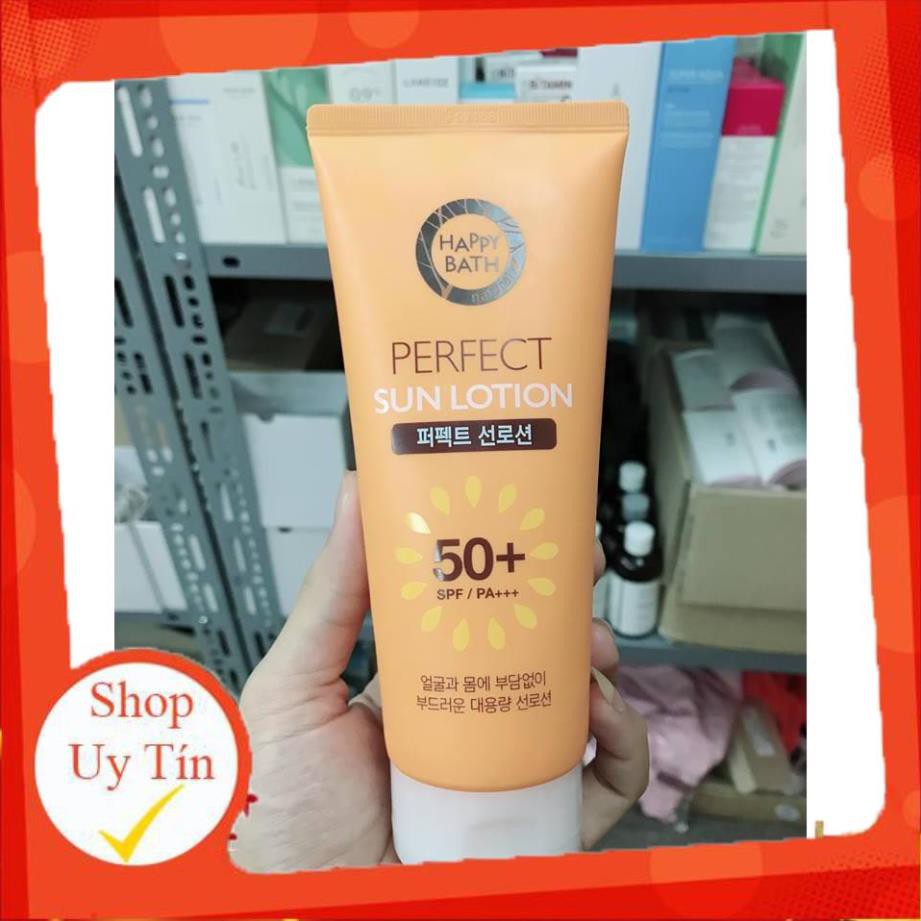 CBS-bill Kem chống nắng toàn thân Happy bath perfect sun lotion spf50+ pa+++ 200ml