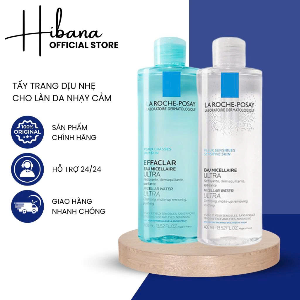 Nước Tẩy Trang La Roche-Posay Dành Cho Da Nhạy Cảm 400ml Toleriane Eau Micellar Water