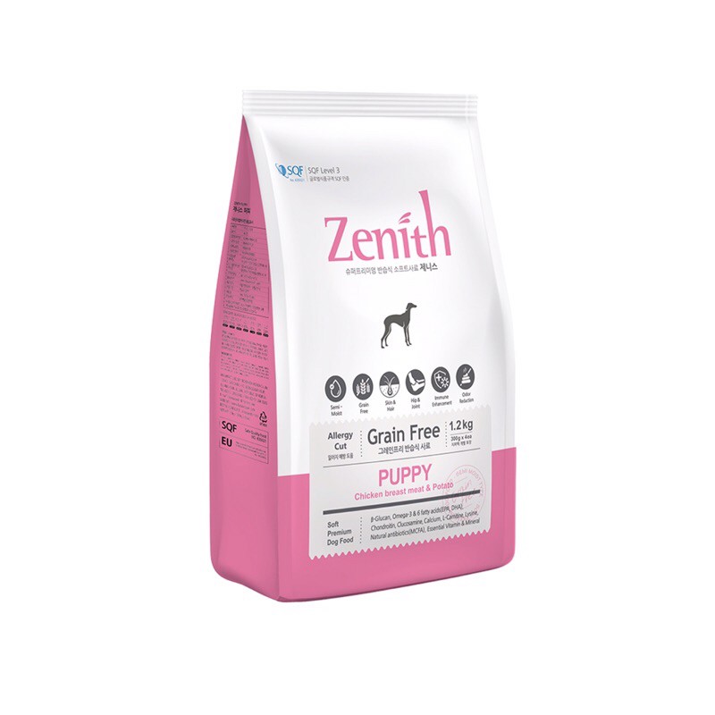 Thức ăn hạt mềm zenith cho chó con gói 1,2kg