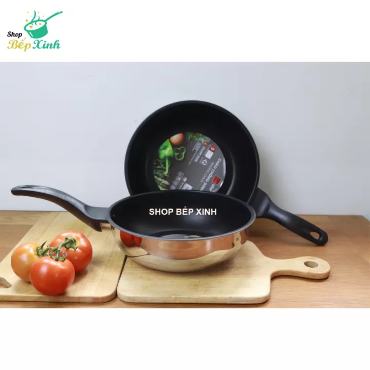 [Mẫu mới nhất ] Chảo chống dính sâu lòng đáy từ cao cấp Fivestar 24cm /26cm/28cm, inox 430.Tặng 5 muỗng inox