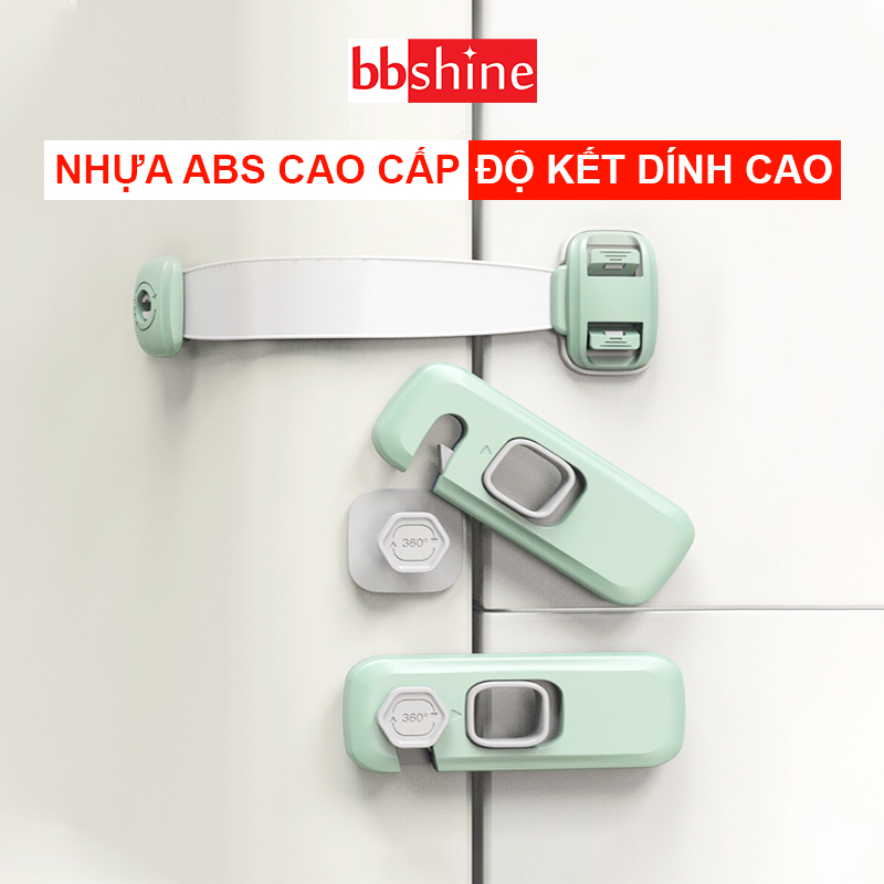 Khóa tủ lạnh tiện lợi BBShine Khóa ngăn kéo giúp bảo vệ an toàn cho bé SS032