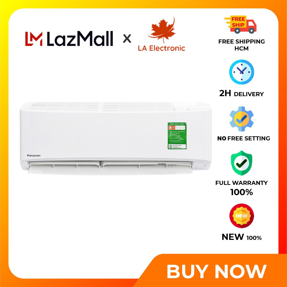 Máy lạnh panasonic 2.0 hp cu/cs-n18zkh-8 - miễn phí vận chuyển hcm - chế độ ngủ ban đêm có khả năng cân bằng nhiệt độ