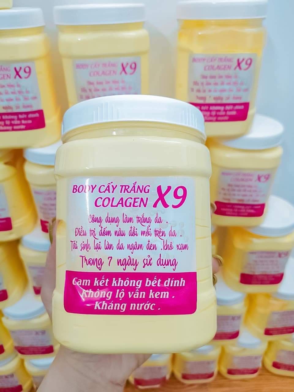 Kem body cấy trắng Collagen X9