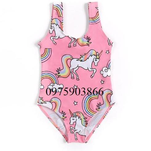 Bộ bơi liền thân 2 dây cho bé gái - bg016