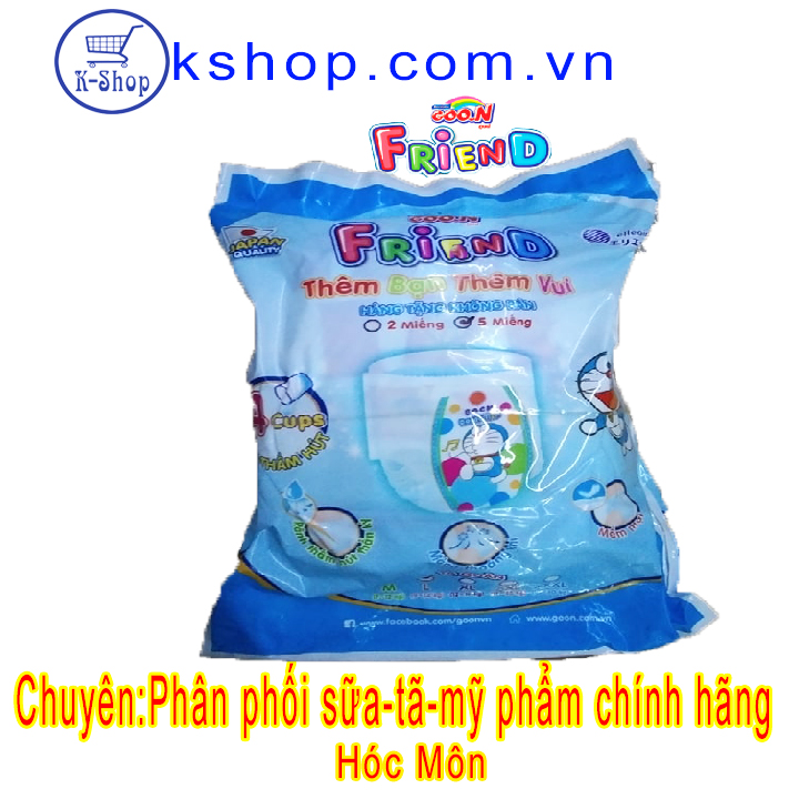 [HCM][Qùa Tặng Goon] Combo 5 bịch tã quần Goon Friend đủ loại (5 miếng/ bịch)