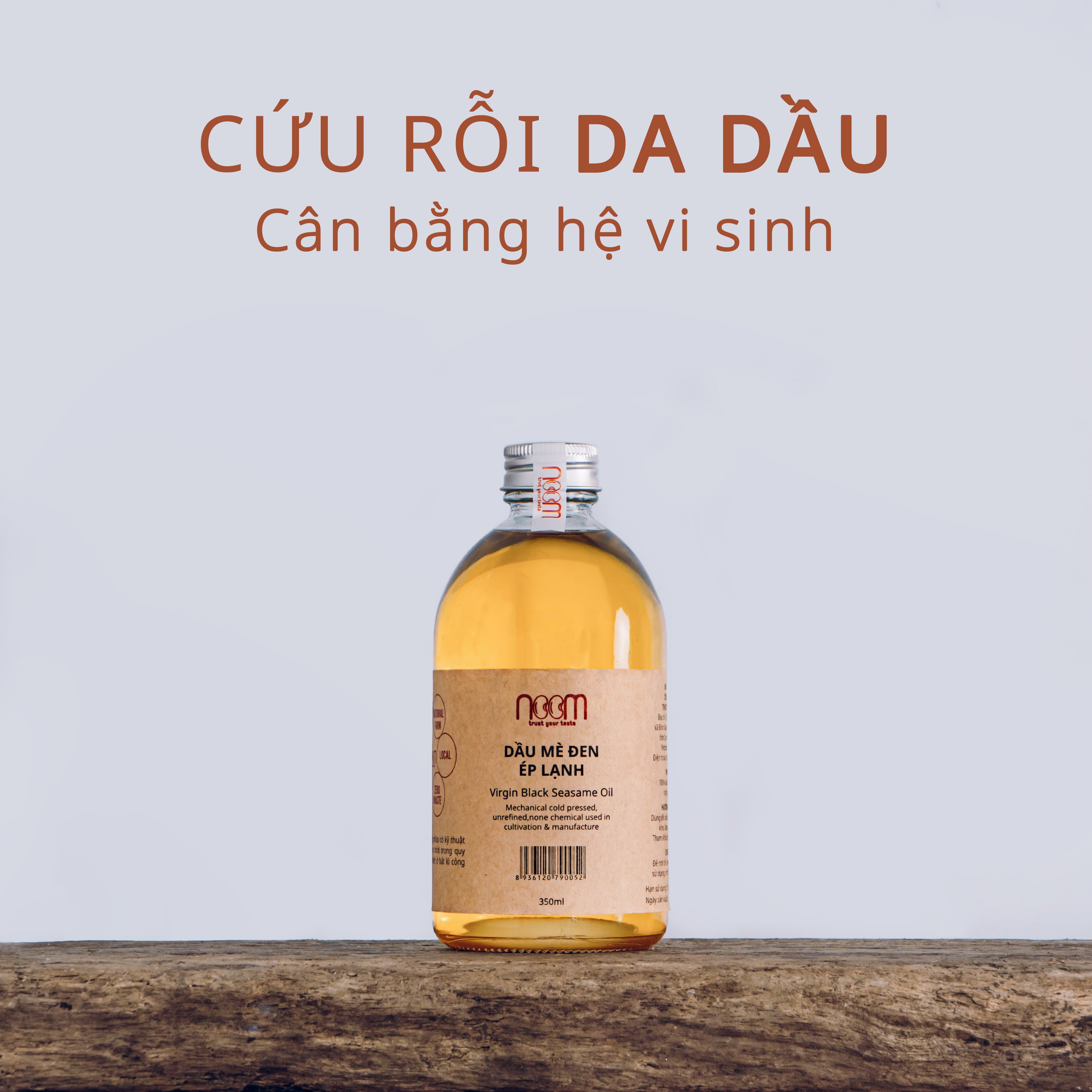 Dầu mè đen ép lạnh noom 350ml cứu rỗi làn da dầu, cực tốt cho mẹ bầu & em bé