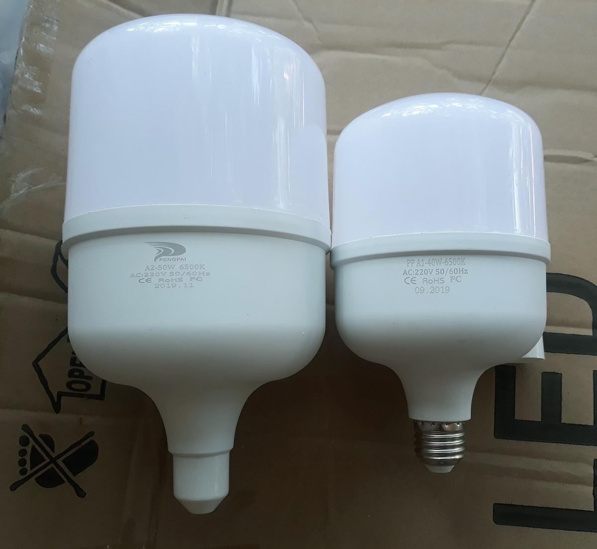 Đèn Búp Trụ 50w Pengpai, Đủ công suất, chất lượng cao, ánh sáng trắng