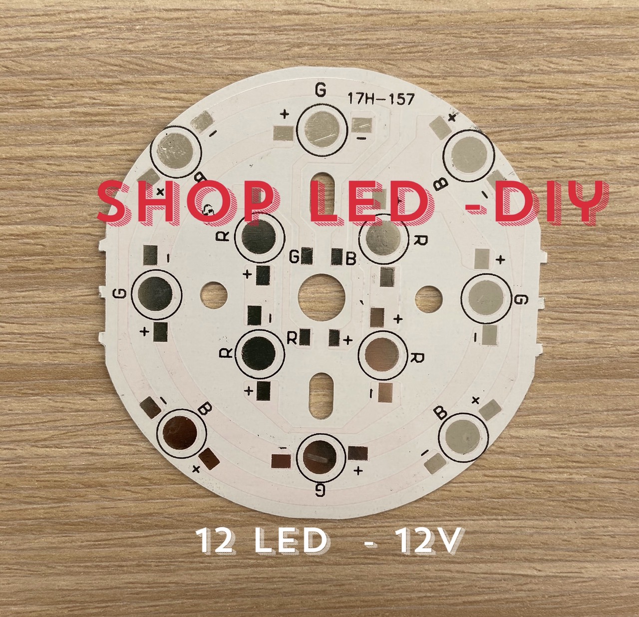 Đế tản nhiệt mạch tròn hàn led pcb 12led, 15led