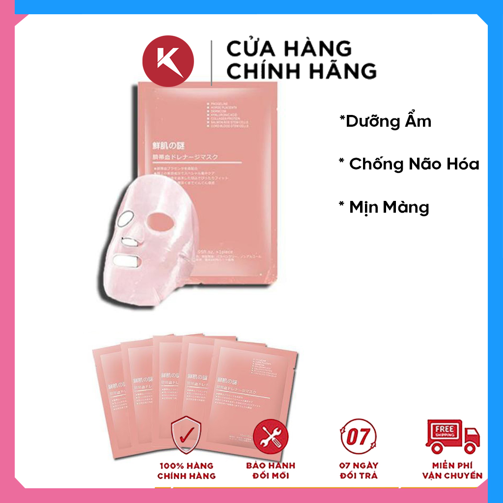 Mặt Nạ Nhau Thai Tế Bào Gốc Rwine Beauty Stem Cell Placenta Mask Dưỡng Trắng , Cấp Ẩm Hàng Nội Địa Trung - HoKa Shop
