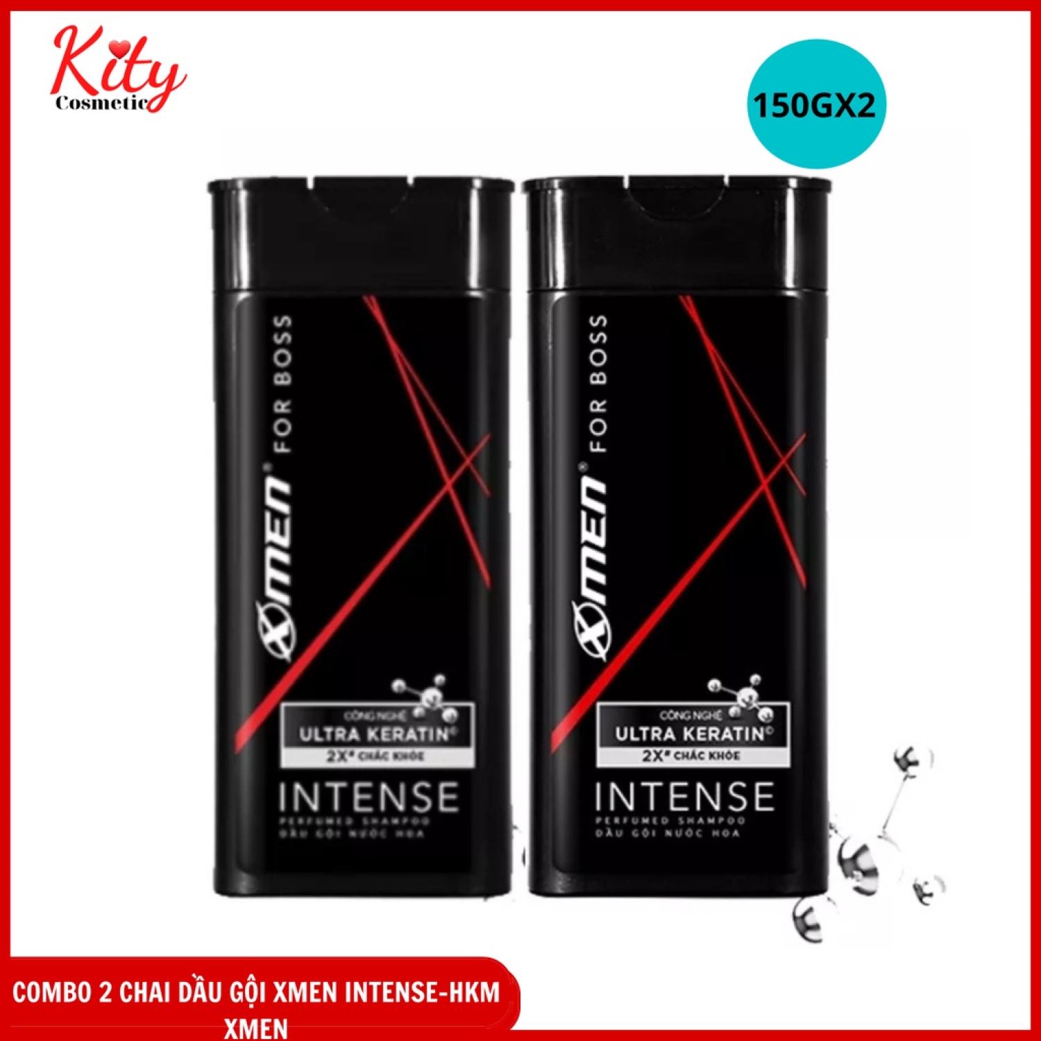 COMBO 2 CHAI Dầu Gội Xmen for Boss Hương Trầm Nội Lực Intense 150g