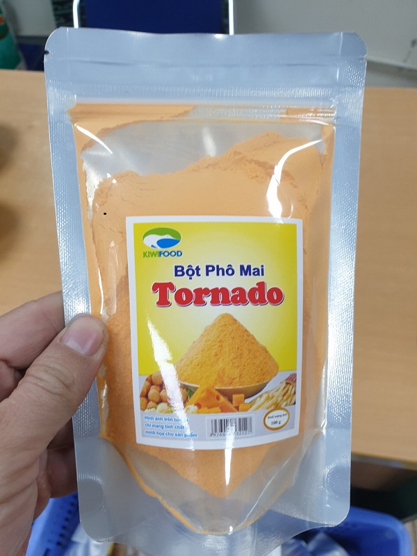 Bột Phô Mai Lắc Tornado Kiwifood Gói 100g vị truyền thống