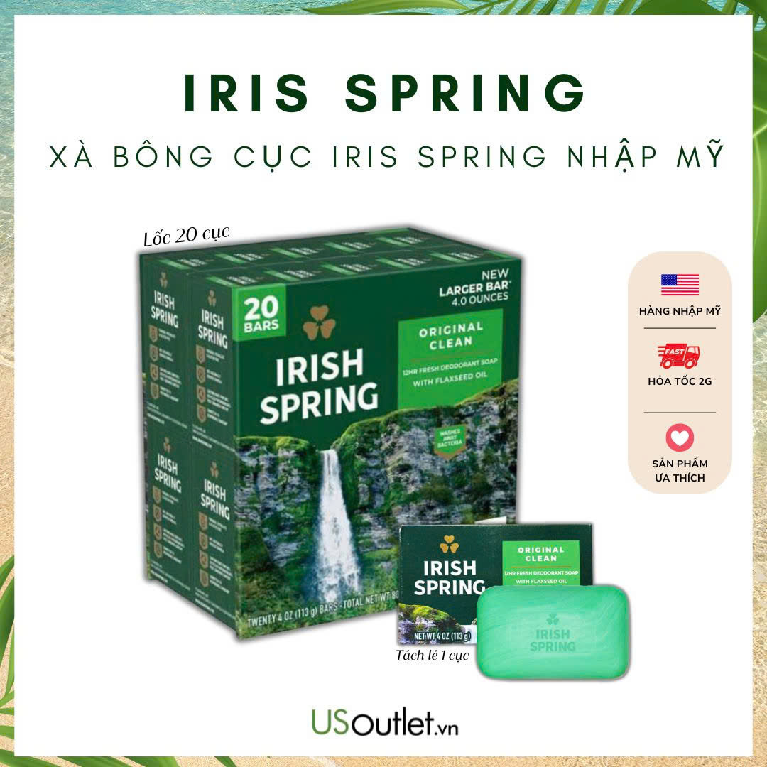 Xà bông cục Irish Spring Original Clean 127G