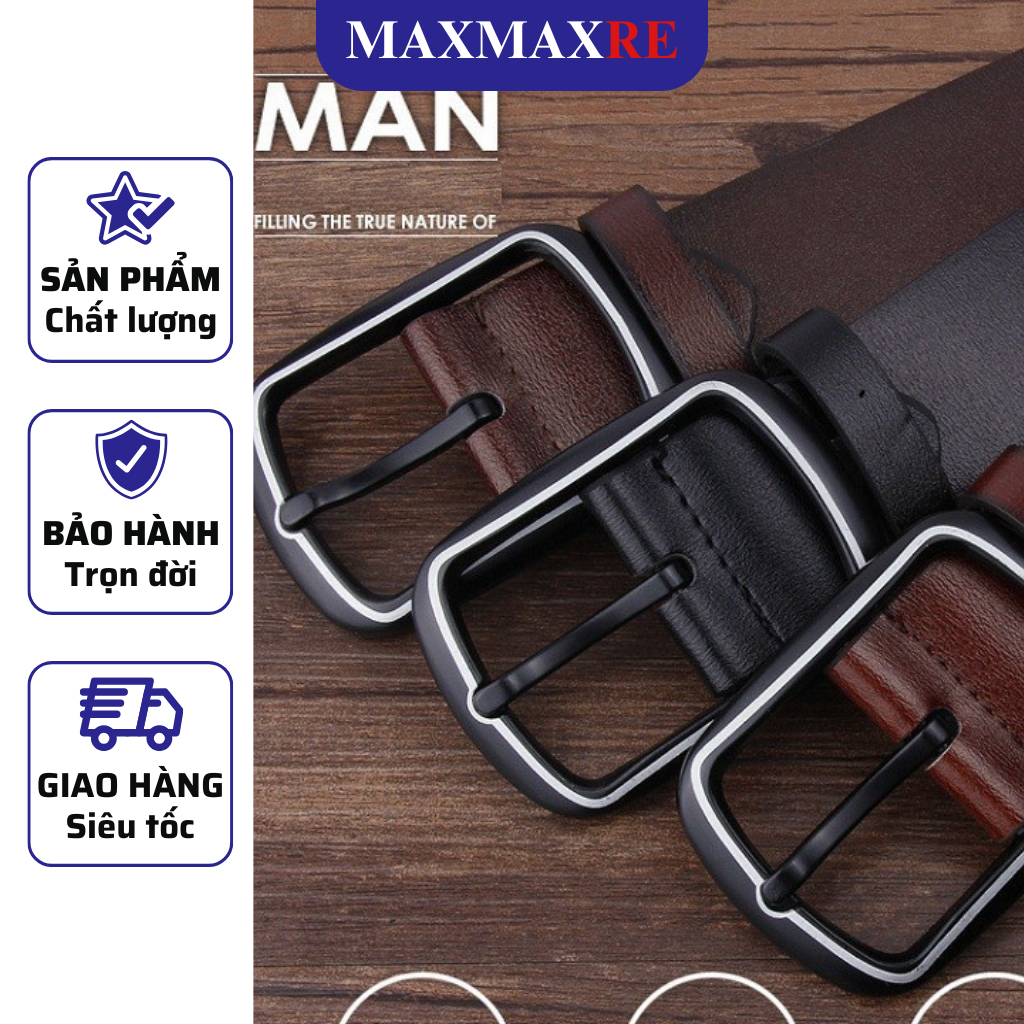 Thắt lưng nam dây nịt nam da PU phong cách đơn giản trẻ trung