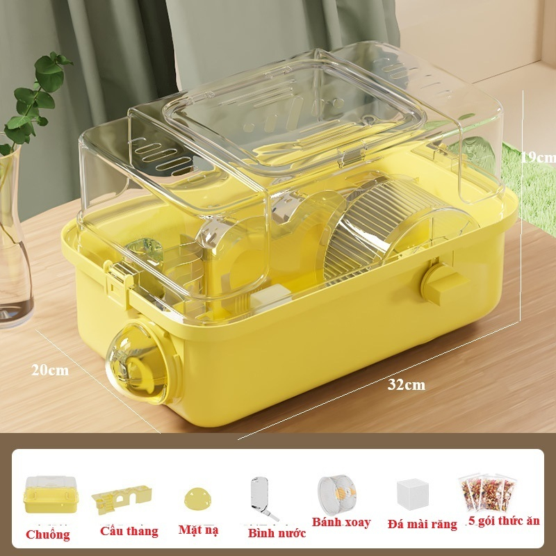 MẪU MỚI Lồng Hamster Chuồng Chuột Hamster Đầy Đủ Size Màu Sắc,Phụ Kiện