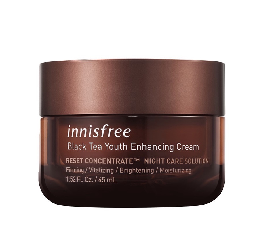 Kem dưỡng da ban đêm ngăn ngừa lão hóa từ trà đen innisfree Black Tea Youth Enhancing Cream 45ml