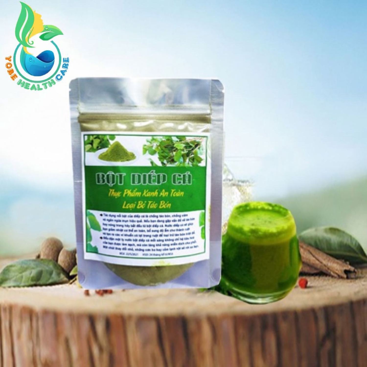 Bột diếp cá sấy lạnh, bột diếp cá, bột diếp cá nguyên chất cực tốt cho tiêu hóa - 100gr