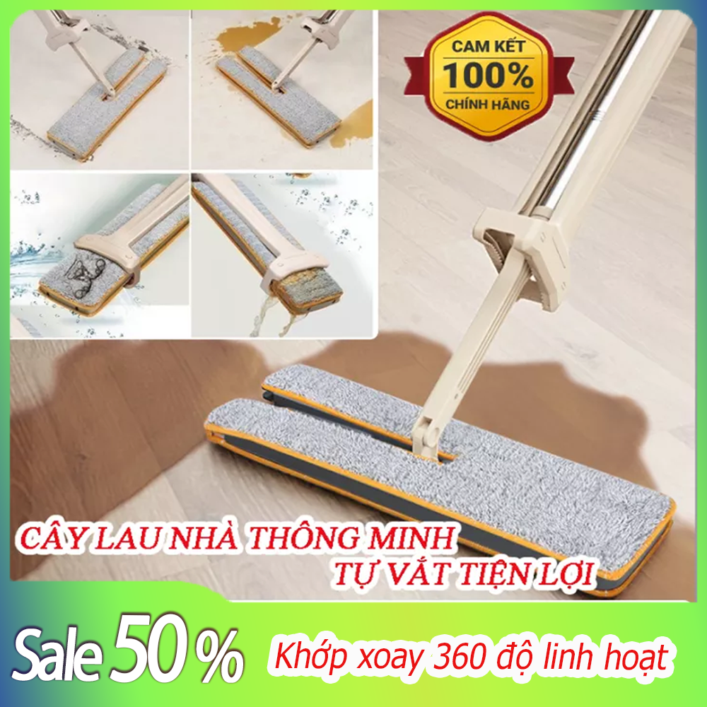Cây lau nhà thông minh, Cây lau nhà 2 mặt thông minh tự vắt khô, bộ lau nhà - Mua ngay Cây Lau Nhà Tự Vắt Thông Minh 2 Mặt - Cây lau nhà tiện lợi - Chổi lau nhà siêu sạch - Cây lau nhà cao cấp