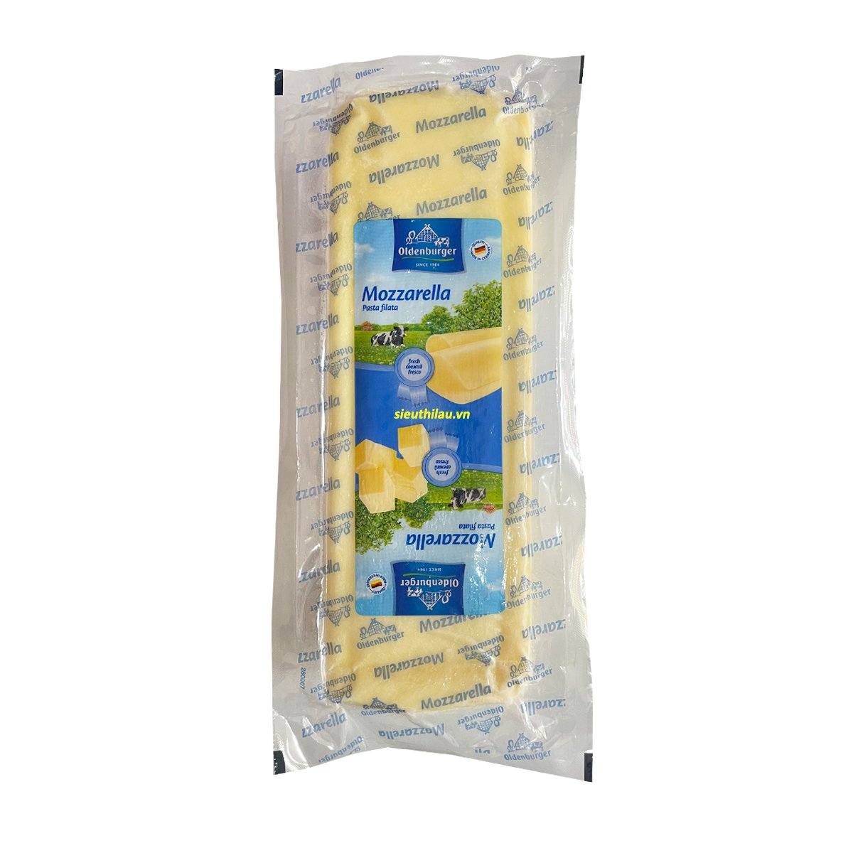 2,5kg Phô Mai Khối Mozzarella Nhập Khẩu Đức