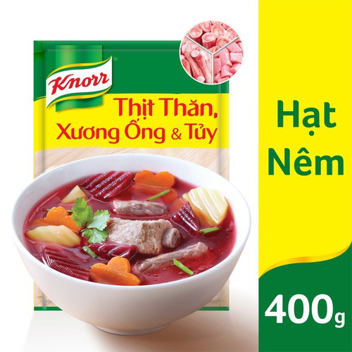 Hạt nêm Knorr gói 400g thịt thăn, xương ống, tủy