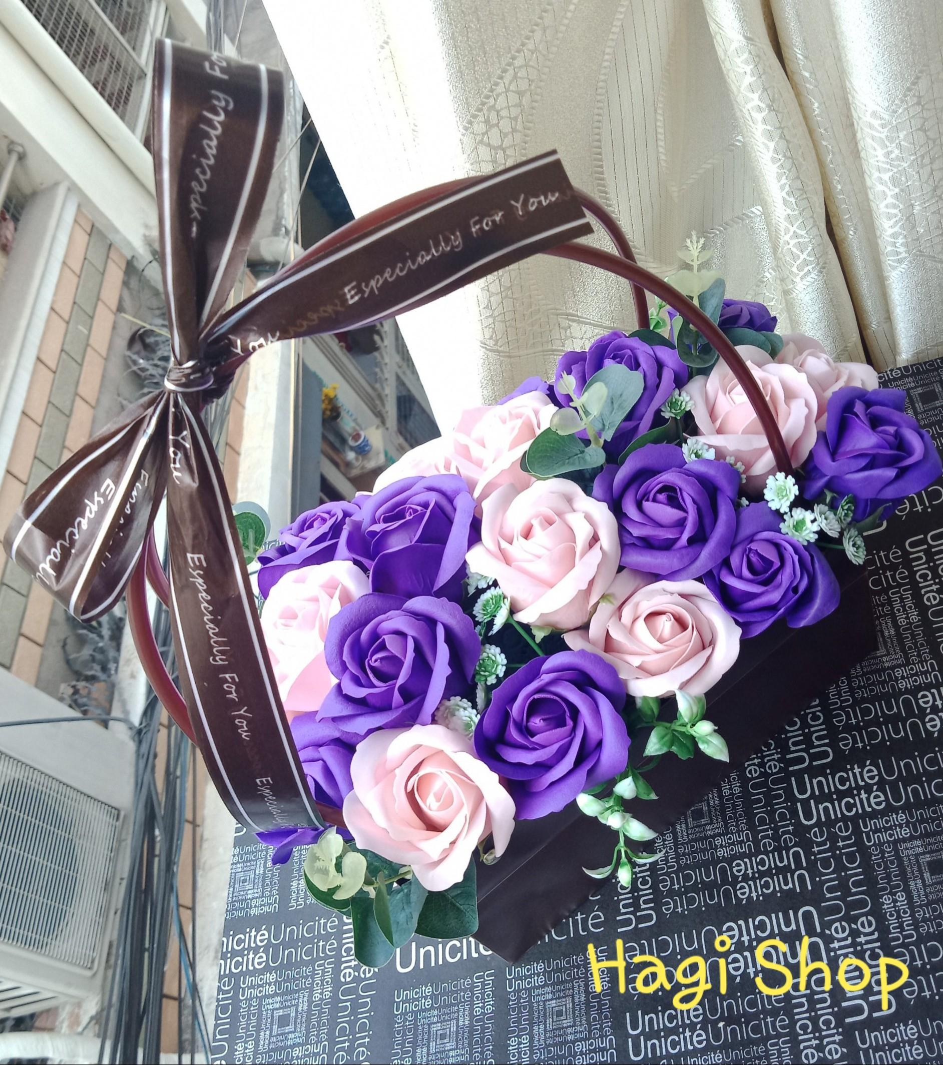 Giỏ hoa sáp vĩnh cửu, món quà sinh nhật ý nghĩa