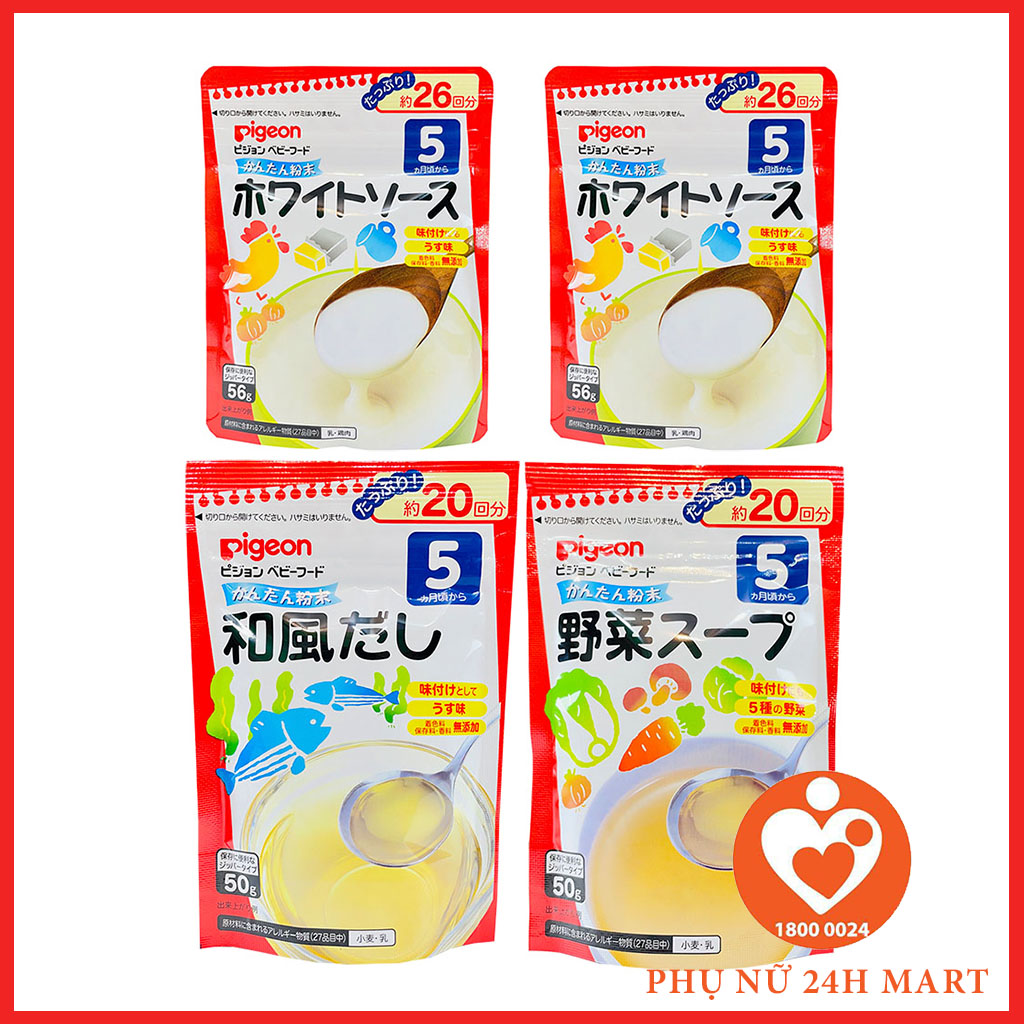 Bột Dashi Pigeon 5+ 50g Đủ Vị Nhật Bản [DATE T10/2024]