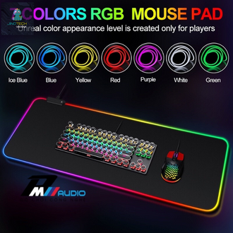 Lót chuột đèn led rgb size 80x30 cm 35x25cm, dày 4mm siêu bền