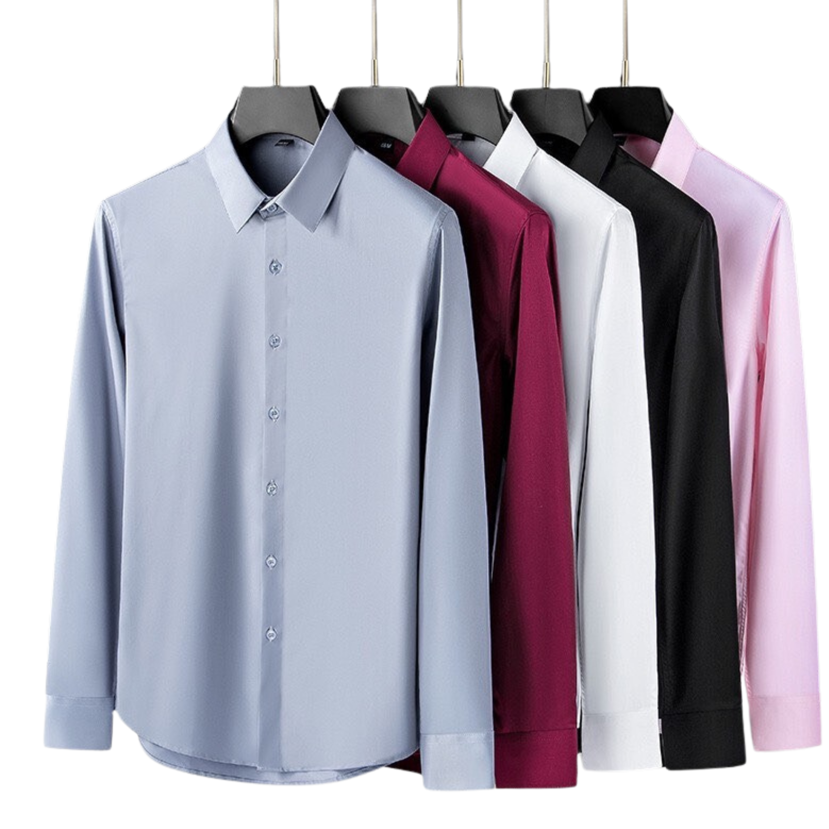 Áo Sơ Mi Nam Trơn Tay Dài GEN ALPHA ZA.RA cổ Đức, vải chéo mềm mịn hạn chế nhăn, nhiều màu, dễ mặc