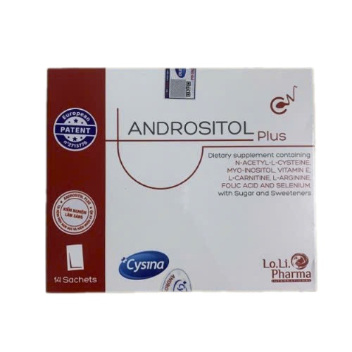 (CHÍNH HÃNG) Andrositol Plus Hỗ Trợ Sinh Sản Nam Giới Chuyên Sâu - Hộp 14 Gói