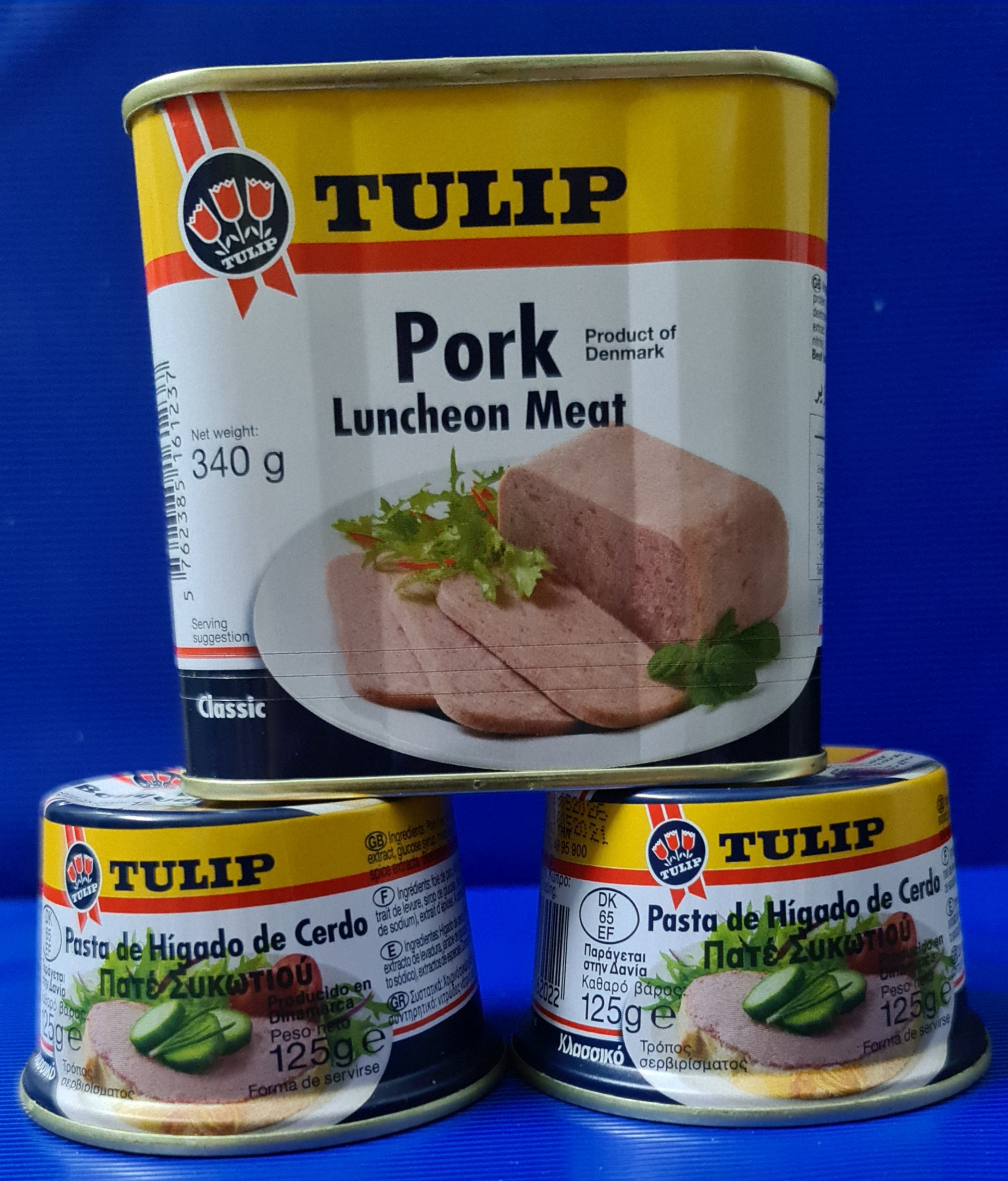 Combo 3 hộp gồm 1 hộp tulip 340gram & 2 hộp pate gan 125gram
