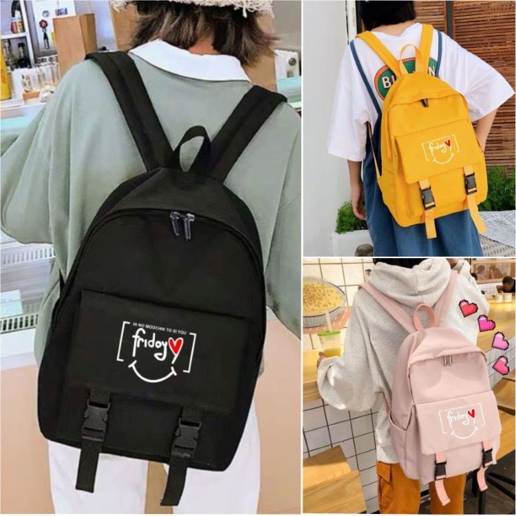 Ba lô nữ đi học đựng laptop 15.6inch chống thấm nước siêu nhẹ giá rẻ phong cách Hàn Quốc-Thế Giới Balo Túi