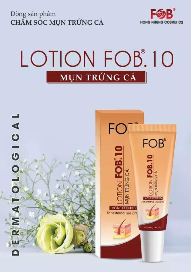 Fob 10 lotion giảm mụn trứng cá 10g