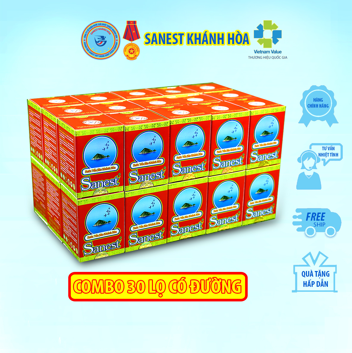 Nước Yến sào Khánh Hòa Sanest 70ml