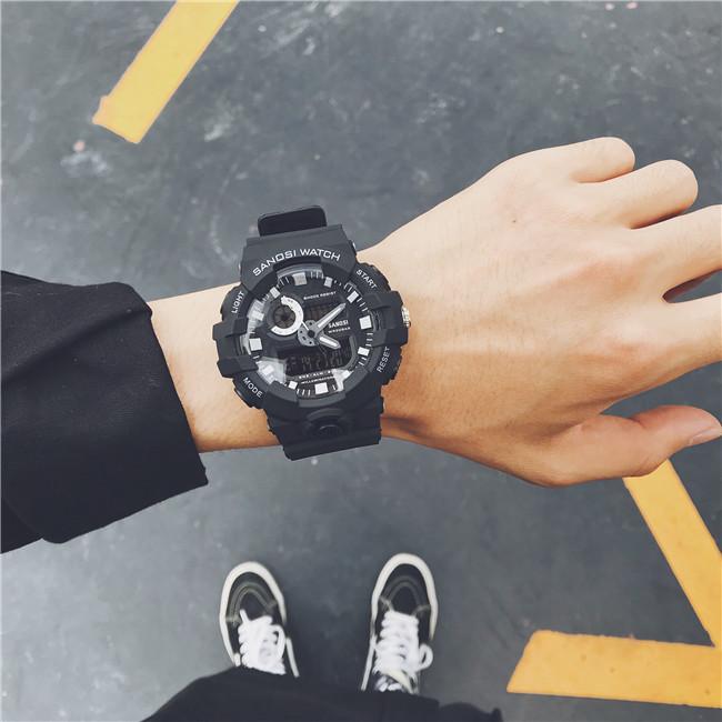 Đồng Hồ Thể Thao SANOSI WATCH Phiên Bản Nam Mạnh Mẽ + Tặng Vòng tay + pin.