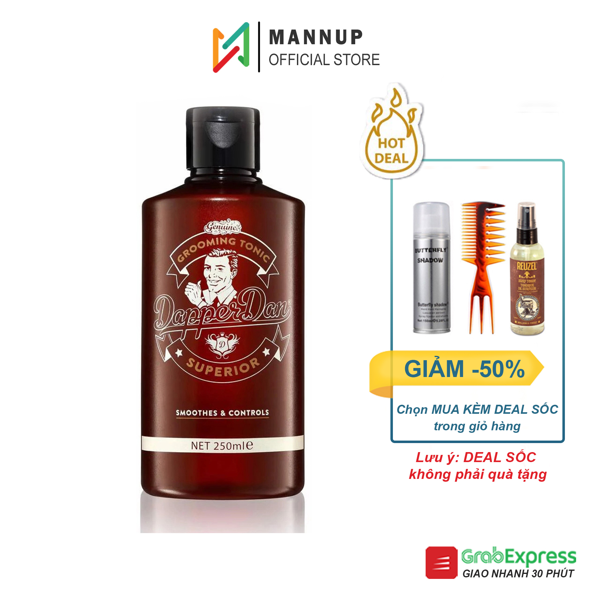 Chai dưỡng tạo phồng tóc dapper dan grooming tonic 250ml - chính hãng 100%