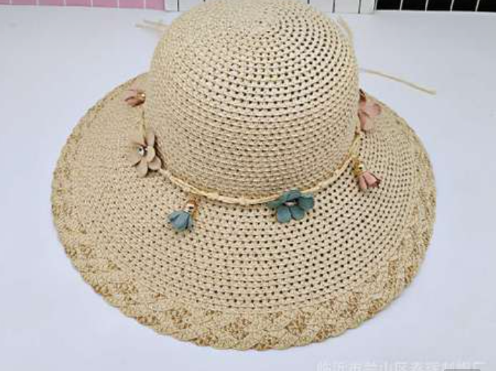 Nón rộng vành đính vòng hoa và nơ,Nón Cói Nữ,Nón Đi Biển Siêu Xinh Xắn hàng cao cấp Hot Trend Tặng Kèm 5 cột tóc hoa cúc xinh xắn .Bảo hành 1 đổi 1 cho từng sản phẩm