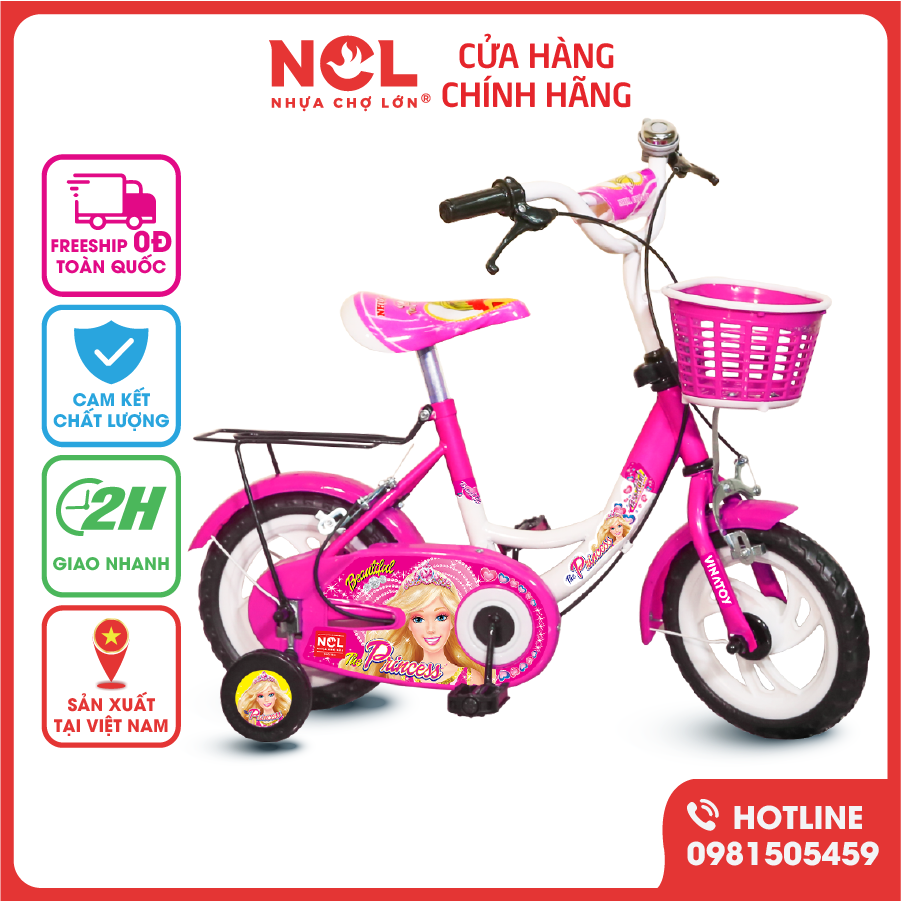 Xe Đạp Trẻ Em Nhựa Chợ Lớn K77 Dành Cho Bé Từ 2 - 4 Tuổi