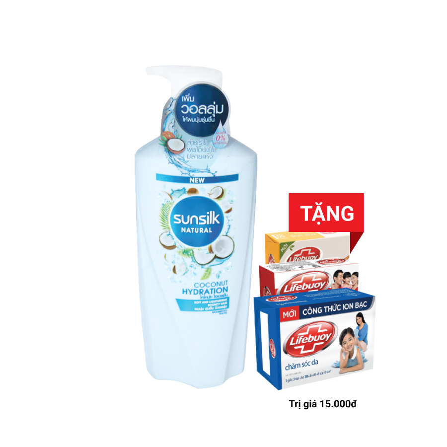 Dầu Gội Sunsilk Natural Coconut Hydration 450ml Thái Lan