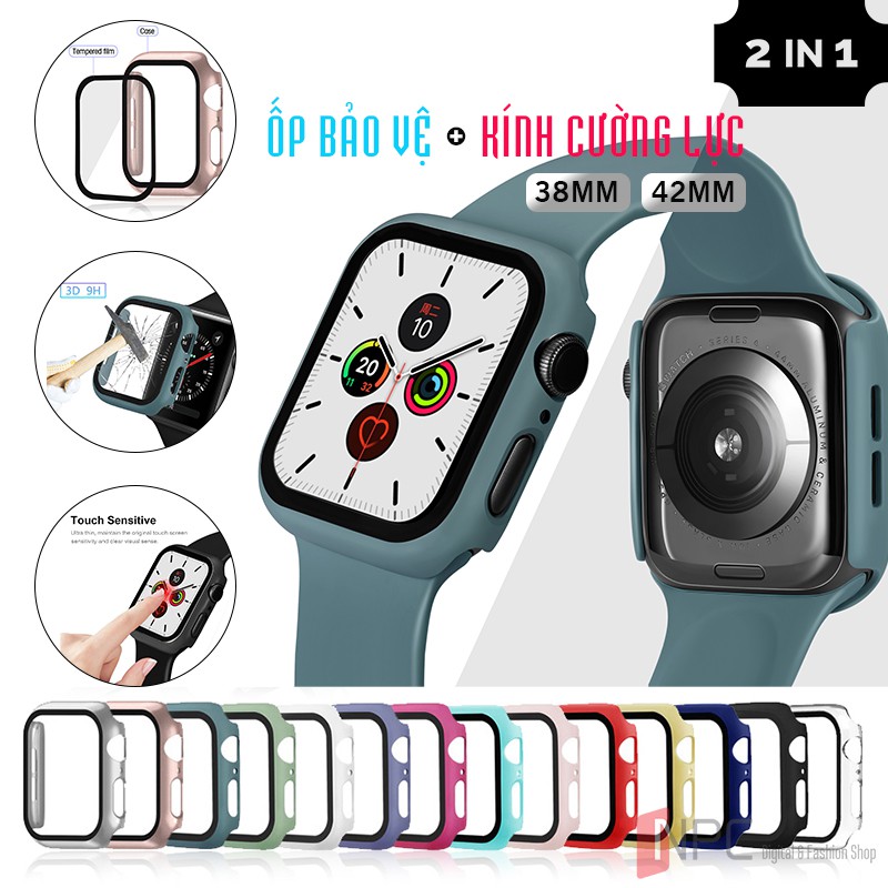 Ốp Bảo Vệ Apple Watch Kính Cường Lực Dành Cho Apple Watch Series 3 | 2 | 1 38mm 42mm Chống Trầy Sước Va Đập Bể Vỡ Màn Hình