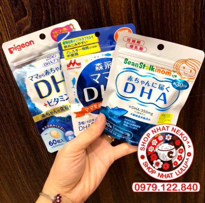 Viên uống DHA Pigeon 60 viên nhật bản nội địa dành cho bà bầu, con bú 60 viên