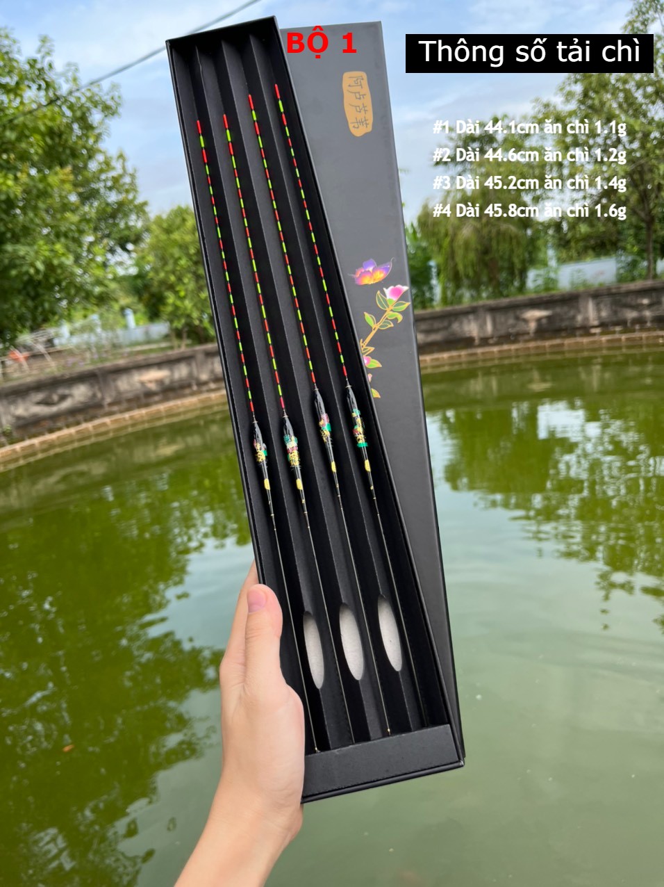 Bộ 4 phao nano câu đài cao cấp. phao câu cá tổng hợp. phao câu đài