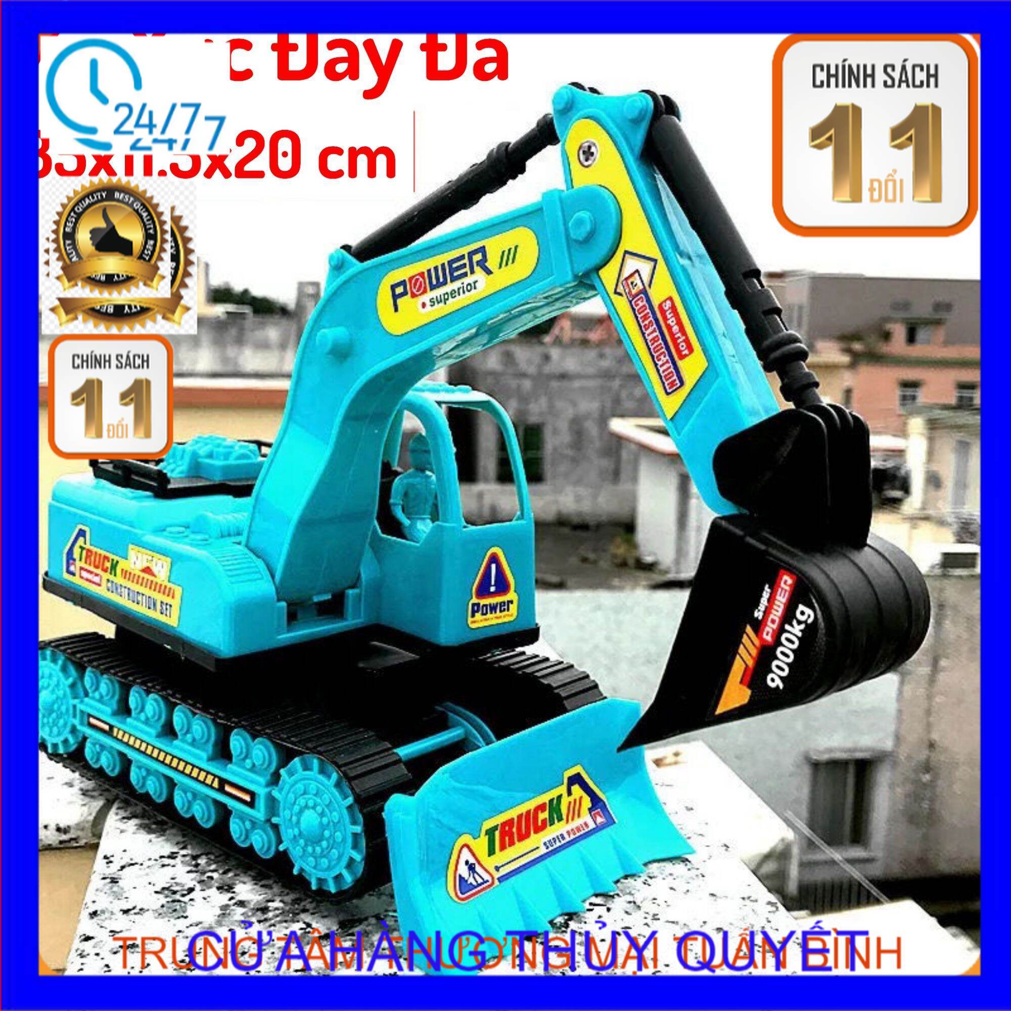 Xe cần cẩu, xe xúc cát đồ chơi loại to cho bé - tttm tuấn bình